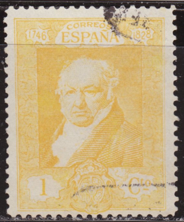 España 1930 499 Sello º Quinta de Goya en la Expo de Sevilla Retrato de Francisco de Goya por Vicente Lopez 1c Timbre Espagne Spain Spagna Espana Espanha Spanje Spanien Spanie Stamps Briefmarke Francobolli Timbre Postal Postzegel Selo Postal